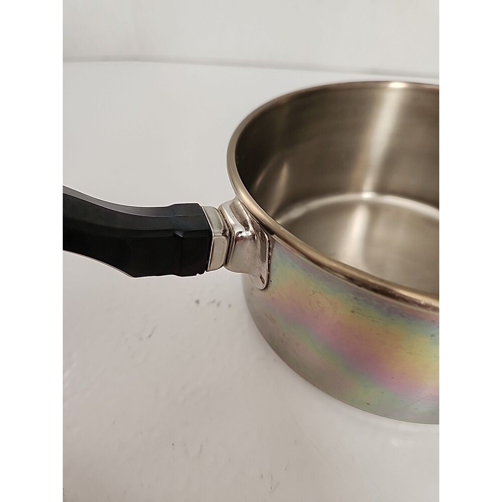 Vintage Farberware 1 QT Saucepan Aluminum Clad Stainless Steel w/ Lid - Picture 4 of 8